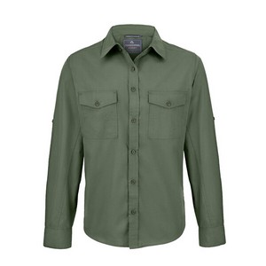 Image of Craghoppers Kiwi long sleeve shirt, Dark Cedar Green, P-C43CES001